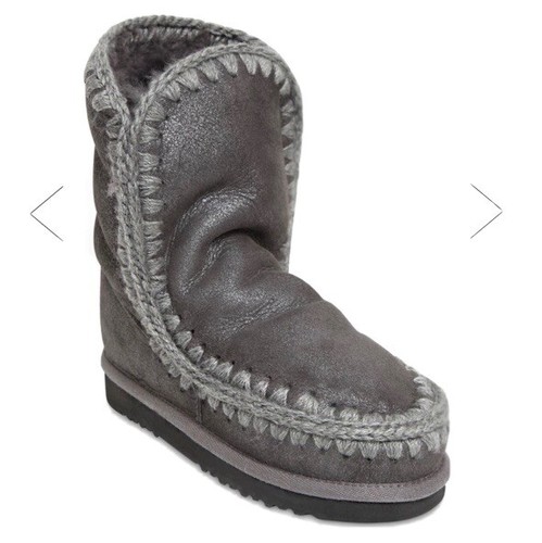 Stivali donna MOU Chunky Eskimo sneaker big logo MOU Boots colore STME  stone metallic | Omero Abbigliamento