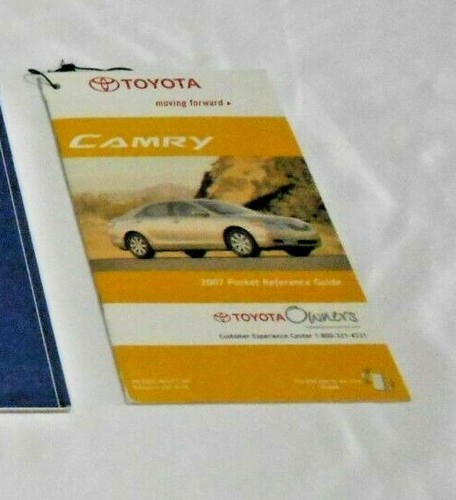 2007 TOYOTA CAMRY OWNER MANUAL 5/PC.+ CD-ROM SET & WHITE PLASTIC DEALER CASE. - Picture 4 of 9