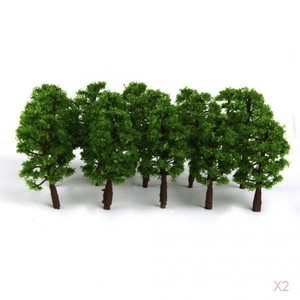 20pcs Model Trees Architecture Train 