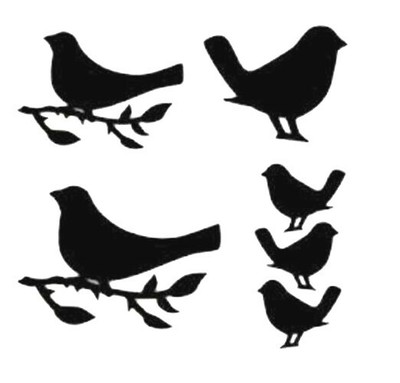 Birds On Branches Mixed Media Arts Crafts Diy Home Decor Stencil 3006 Ebay