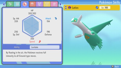  Pokemon Brilliant Diamond/Shining Pearl LATIOS  6IV Ultra Shiny Timid Lv100
