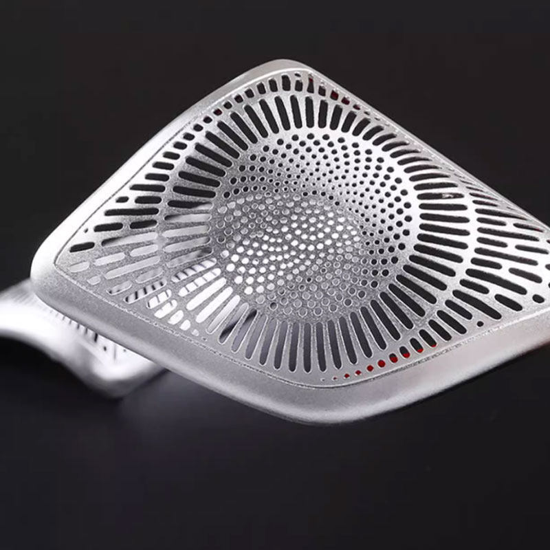 Briny River 2x Lautsprecherabdeckungen Für Mercedes GLE W167/GLS X167 2020-2022 (Aluminium, Silber)