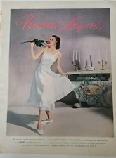 1948  women's Vendome lingerie Cohama nylon Organdy over petticoat slip ad