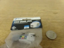 NEW  Tech Commercial Electric Voice Grade Jack SKU 624 790 5013-WH White