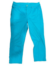 The PLATINUM CROP BY CHICO'S 1 M 8 blue Stretch Pants