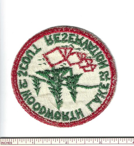 EK SCOUT BSA 1955 WOODWORTH LAGO RISERVA CAMPO PATCH CHIUSO NEW YORK DISTINTIVO NY - Foto 2 di 2