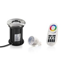 Auraglow Remote Control Colour Changing Outdoor Garden Path Recessed Deck Light