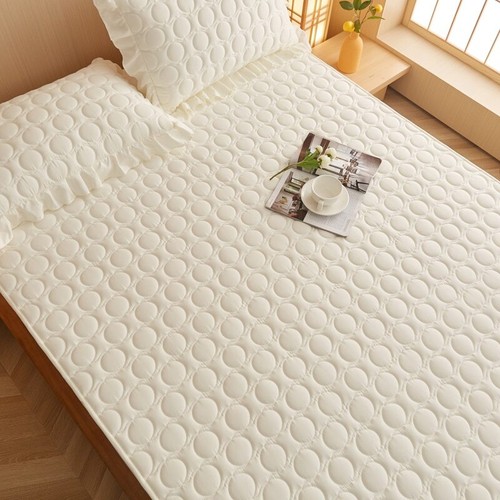 Thick Quilted Mattress Cover Fitted Bed Sheet Antibacterial Bedspread Breathable - Picture 22 of 33