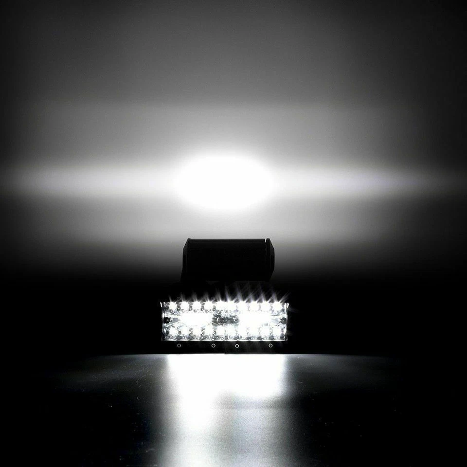 4x 7 pulgadas 916W LED Barra de luces de trabajo Lámpara de conducción todoterreno 4x4 ATV Spot Flood SUV 6" Foto 2 de 4