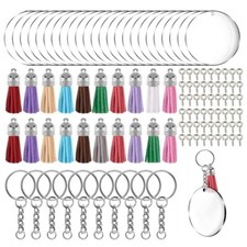 for Key Rings Jump Rings Acrylic Keychain Blanks for DIY Projects Crafts Ornamen