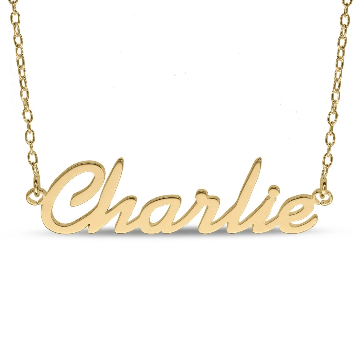 Personalised necklace cheap gold plated
