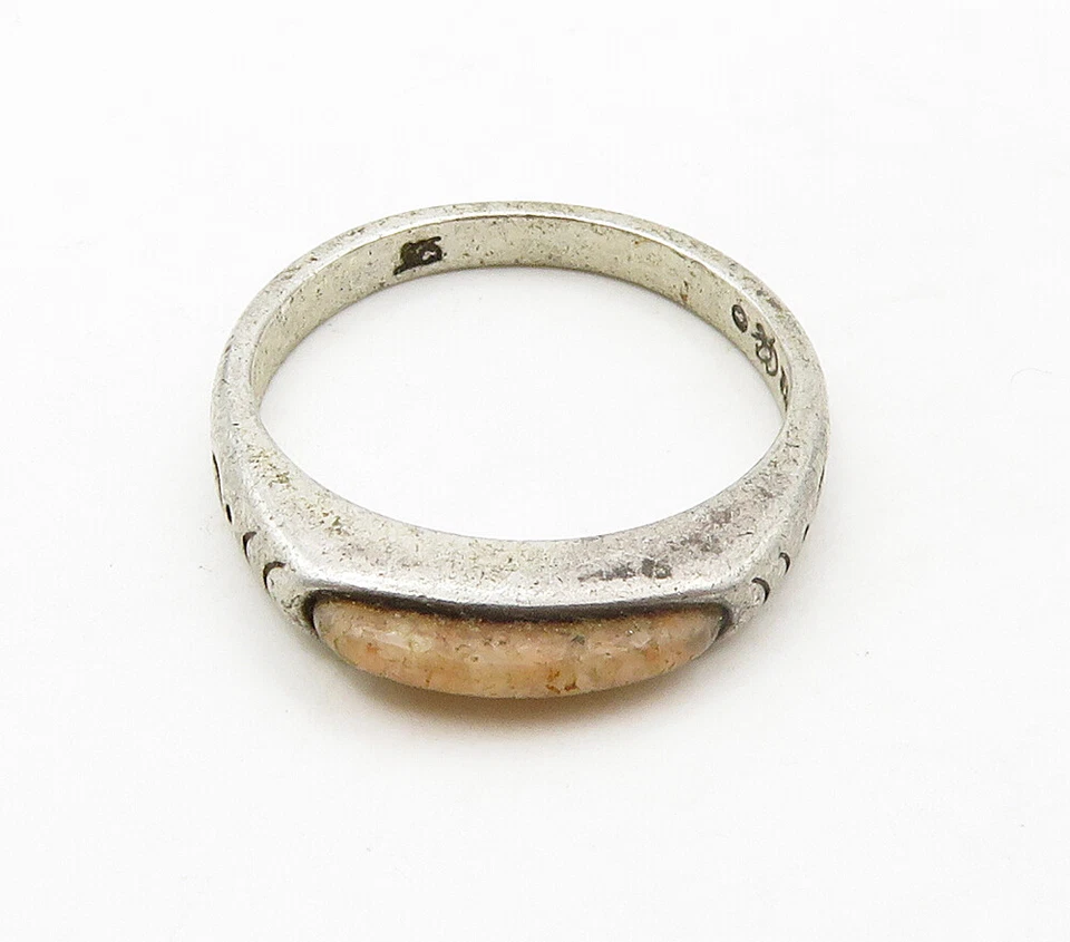 Anel CAROLYN POLLACK RELIOS 925 prata vintage quartzo rosa tamanho 6 RG15861 - Imagem 2 de 4