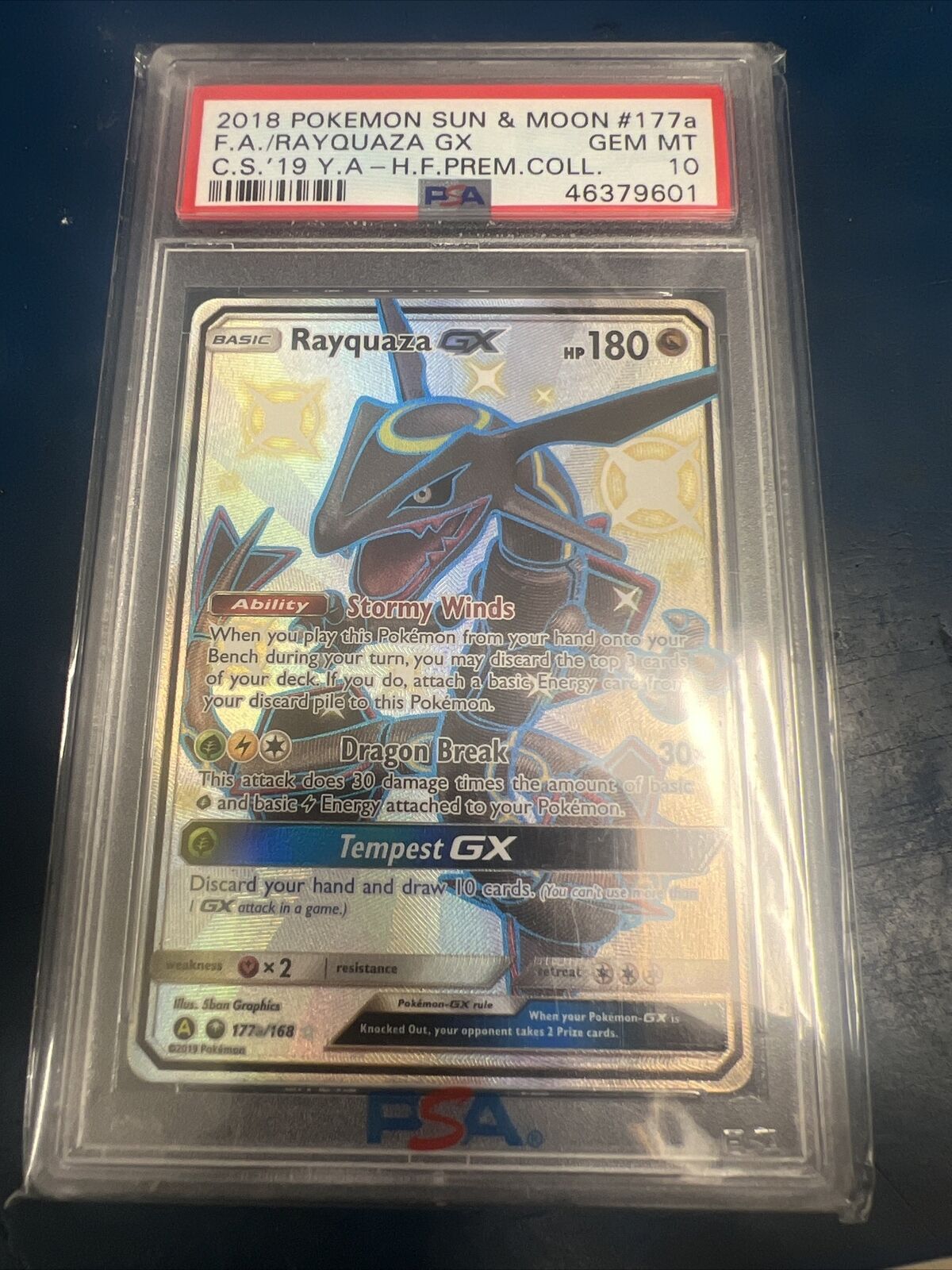 Rayquaza GX - 177a/168 Shiny Full Art Ultra Rare Promo - Hidden Fates