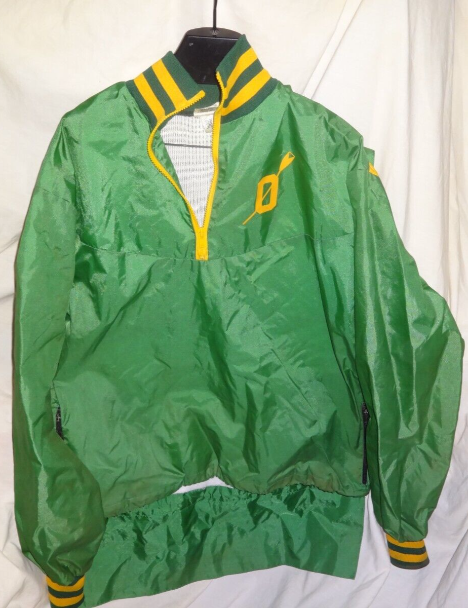 FILA GIACCA UOMO VINTAGE OREGON DUCKS SQUADRA EMESSA CANOTTAGGIO EQUIPAGGIO