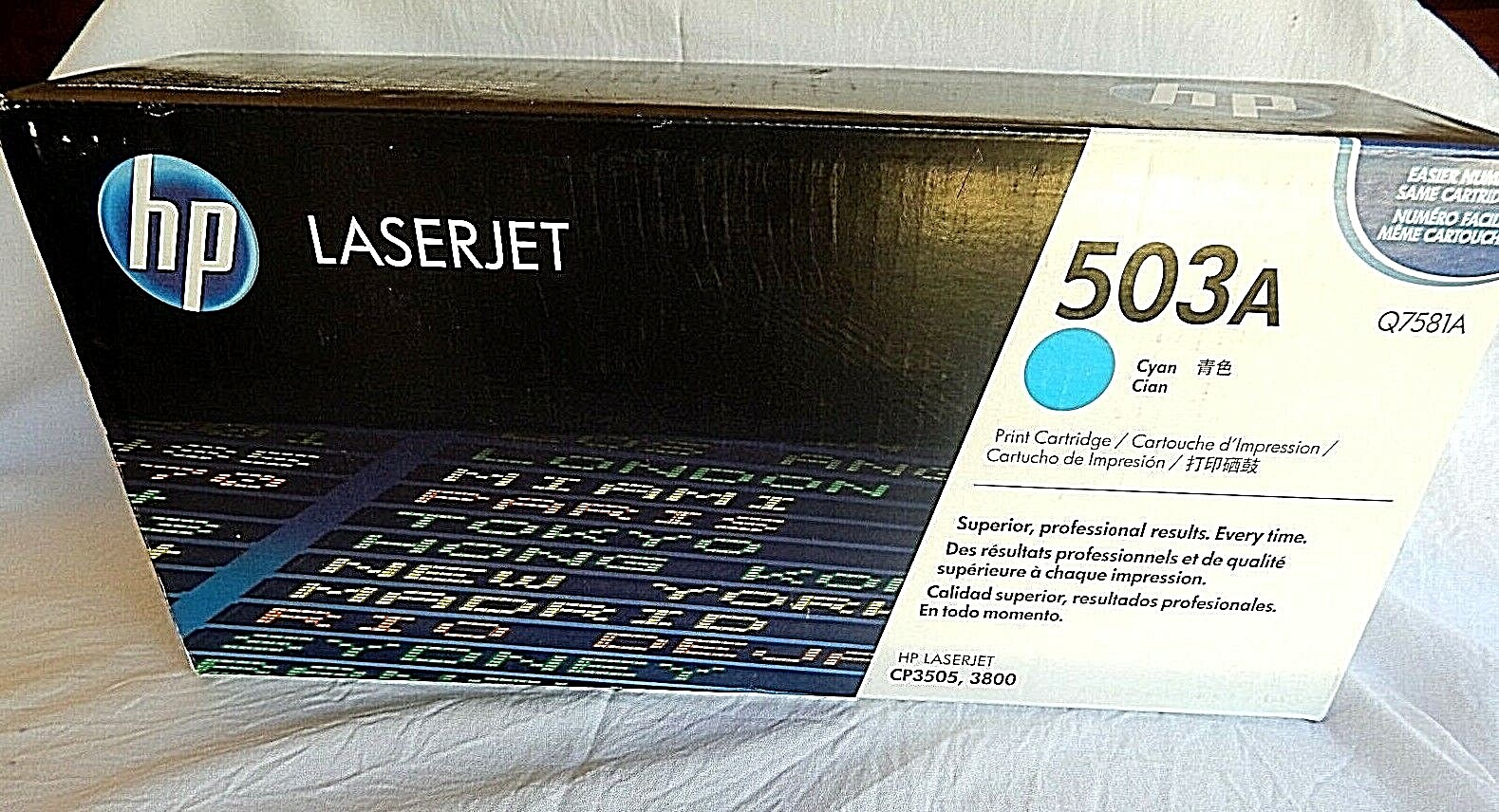 HP Genuine 503A Q7581A CYAN Toner Cartridge for LaserJet 3800/CP3505 | eBay