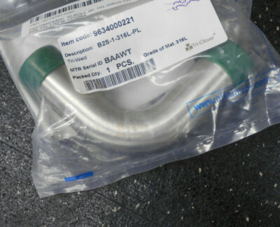 TRI CLOVER B2S 1-316L PL 1''WELD TYPE 90° ELBOW FITTING