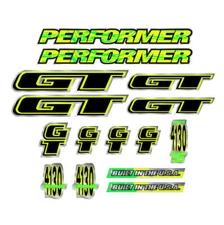 1994 GT BMX - Performer decal set - for Chrome frame Chrome