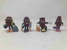 CALIFORNIA RAISINS FAMILY Hardee  s Toys Toy Series Calrab FIGURES LOT OF 4 1990s