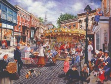 Sunsout - Town Carousel - Puzzle 1000 Oversize pieces NEW