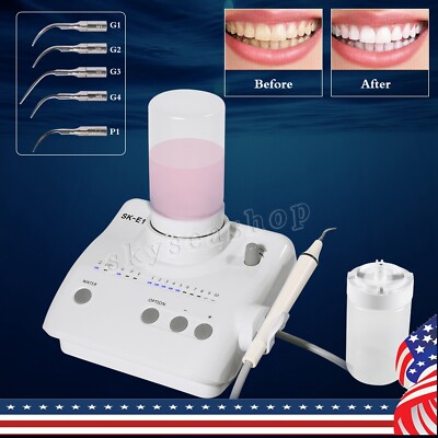 Fit Cavitron Dental Ultrasonic Scaler fit EMS +Handpiece+Tips+Bottles SK-E1 FDA