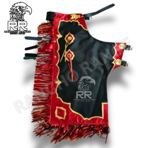 Handcrafted Western Rodeo Chaps with Fringe Accents multiples colors - 第 2/5 張圖片