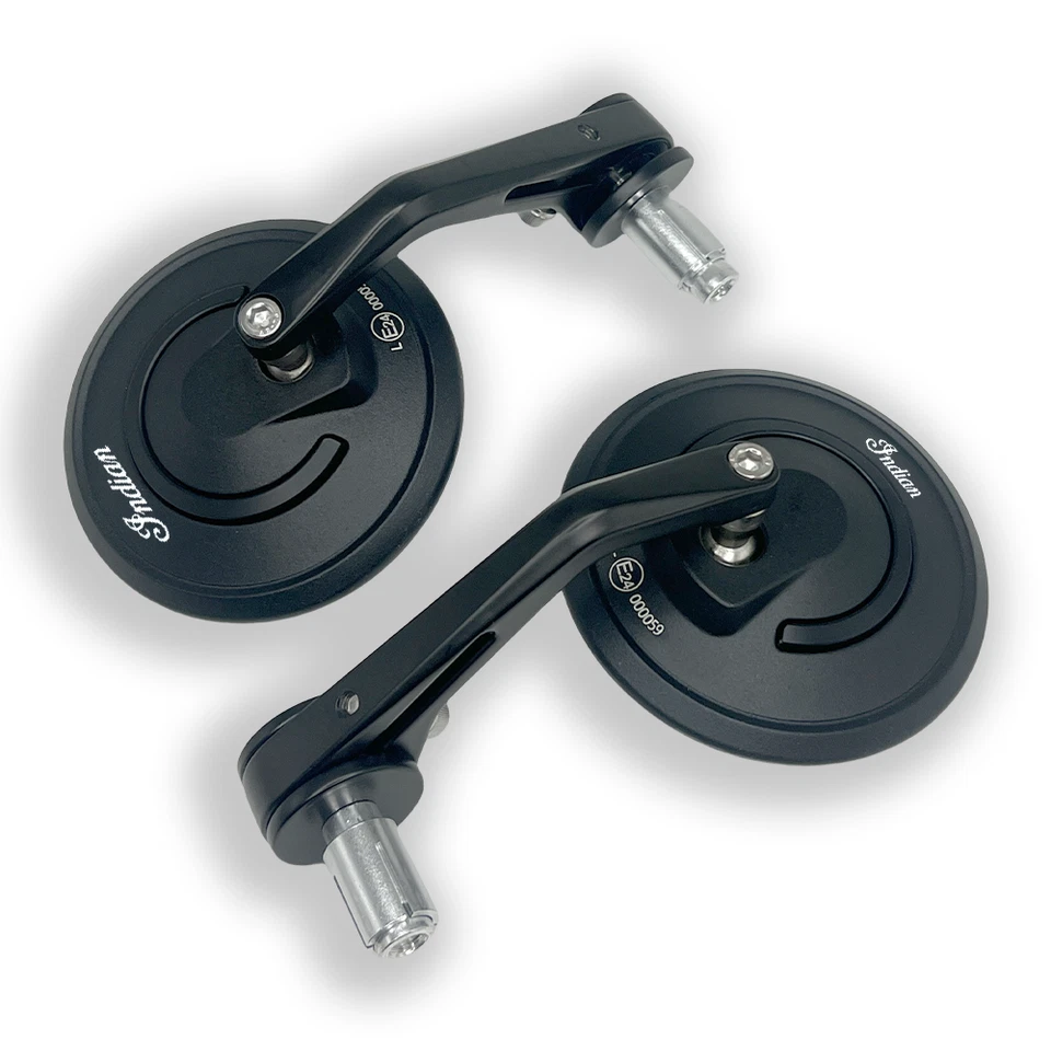 7/8" Motorcycle Bike CNC Handlebar End Rearview Mirror For Indian FTR 1200 Sport - Изображение 2 из 4