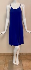 Old Navy Spaghetti Strap Scoop Neck Royal Blue Knit Swing Dress Size M