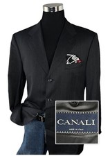 Canali Mens Wool Pin Striped Suit Jacket SZ 46R