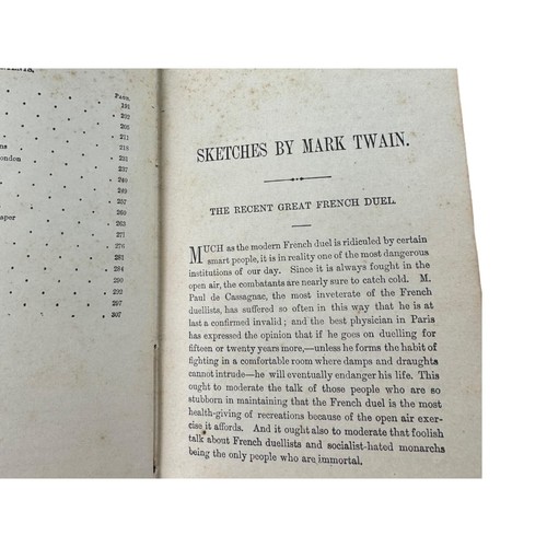 Antique 1880 Sketches by Mark Twain, Rare Pirated Publication - Picture 11 of 13