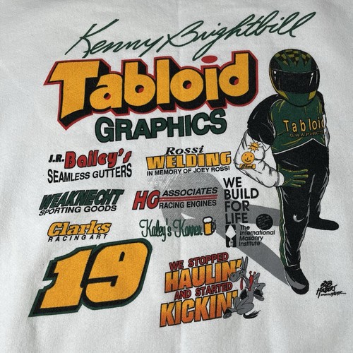 Vtg 1997 Kenny Brightbill Dirt Racing Crewneck Sweatshirt Mens 2xl 1990s 90s - Picture 4 of 7