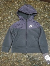 Nike Boy's Sportswear Windrunner Sherpa Jacket Black NAVY NWT. SIZE 2 and 5