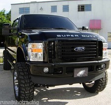 2008 - 2014 Super Duty Grill Insert Decal F-250 F-350 F-450 Hood Stickers Chrome