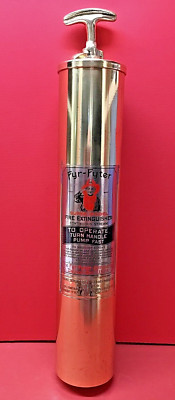 Vintage FYR-FYTER  Super Model   1½ Qt.  Brass  Extinguisher  **EMPTY**