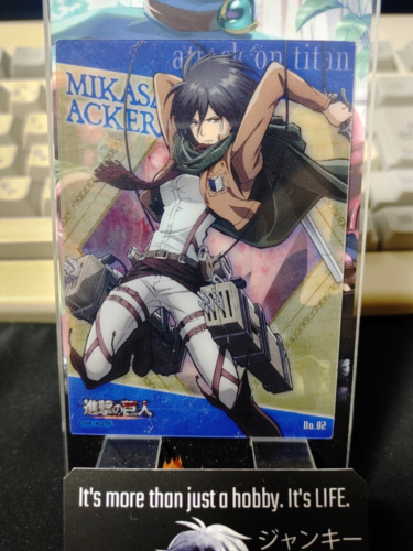 Attack on Titan Card Mikasa Japan Collectible Release AoT - Picture 1 of 8