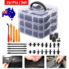 <!--F#f_0-->731Pcs Car Trim Body Clips Retainer Bumper Auto Panel Push Plastic Fastener Kit<!--F/-->