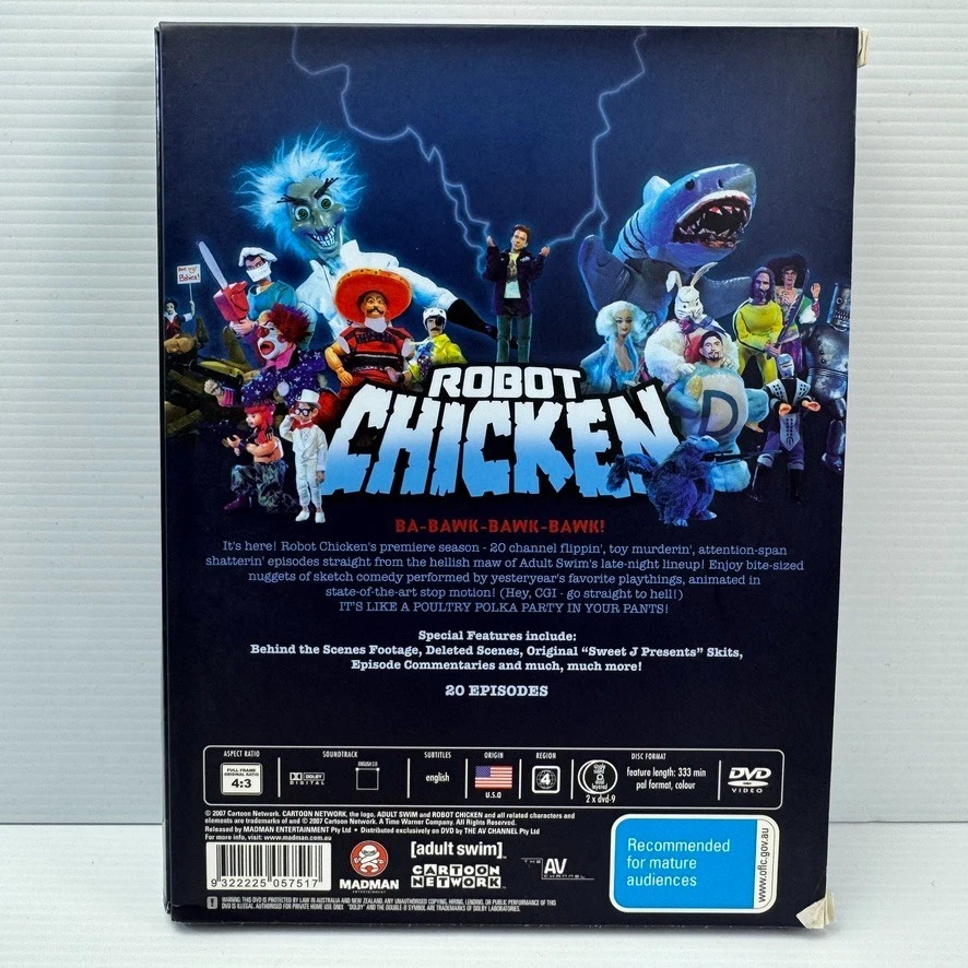 Robot Chicken DVD Season 1-2,4 Cartoon Network Adult Swim PAL Region 4 AU/NZ - Image 4 of 4