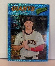 Casey Schmitt 2026 Topps Heritage Chrome Light Blue Sparkle #27- Giants