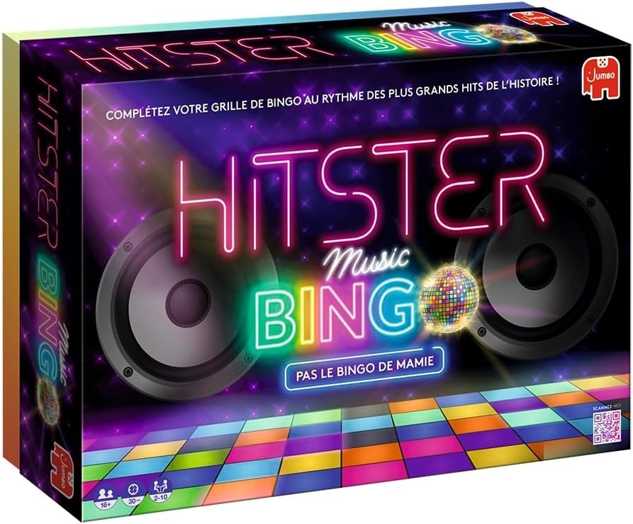 Jeu de société Hitster Bingo, le quiz musical incontournable pour animer vos fêtes