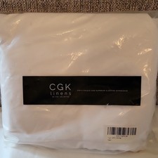 CGK Linens Microfiber Twin 3-Piece Sheet Set White Deep Fitted OEKO-TEX