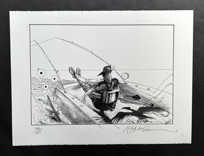 Ralph Steadman ''Lono's Fighting Chair'' SIGNED Lt Ed #164 of 250 Hunter Thompson