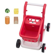 Kids Shopping Cart with Lights  Sound, Pretend Play Grocery Trolley