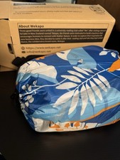 NEUF ! Wekapo Canapé d'air transat gonflable avec appuie-tête, anti-dégonflage, bleu floral