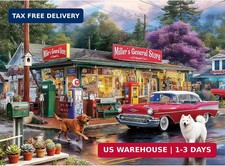500 Pieces Puzzle for Adults, Puzzles for Adults 500 Pieces, Vintage Gas Station
