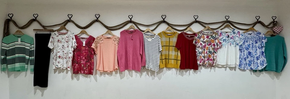 Huge 26 X Plus Sizes Classics Knits Tops Lots NWT Bon Marche Damart L XL 16 20 - Image 3 of 4