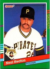Neal Heaton Pirates 475 Donruss 1990 Baseball Card