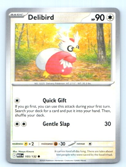 Delibird 105/132 ~ English Near Mint