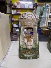 Jim Beam Decanter Empty 1982 Mardi Gras King Rex Decanter 12th Convention IAJBBS