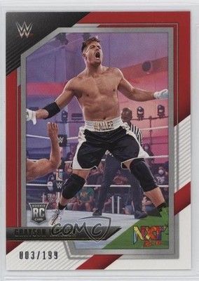 2022 Panini WWE NXT Red 3/199 Grayson Waller #17 Rookie RC nd3