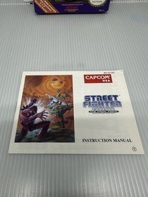 Street Fighter 2010: The Final Fight Nintendo NES CIB Complete Box Manual Insert