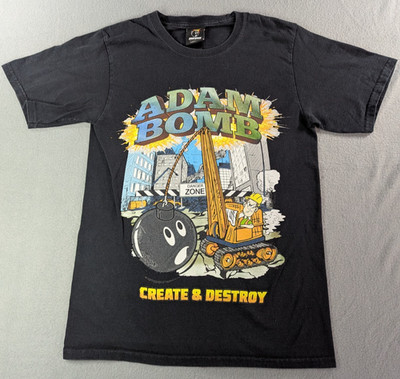 Adam Bomb The Hundreds Shirt Small Black Create & Destroy Graphic Streetwear